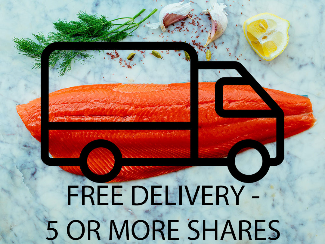 FREE DELIVERY on orders of 5 shares or more